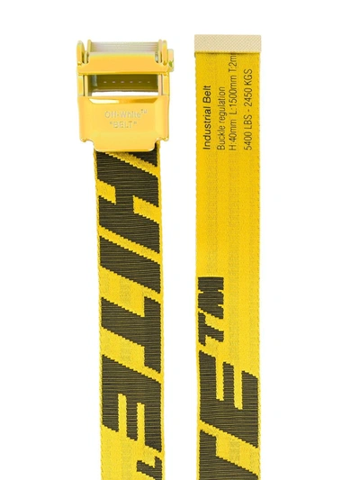 Shop Off-white 2.0 Industrial Belt In Yellow