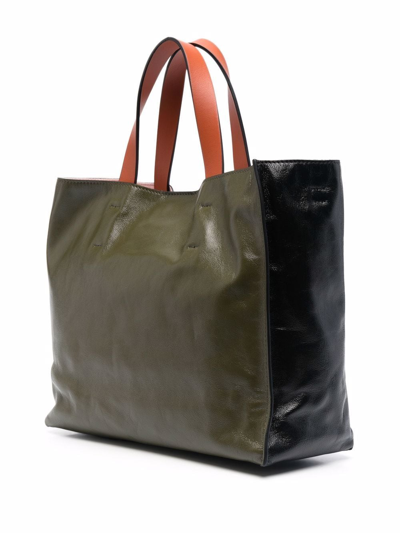 Shop Marni Small Museo Soft Tote Bag In Black