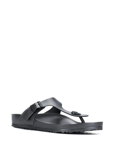 Shop Birkenstock Rubber Flip Flops In Grey