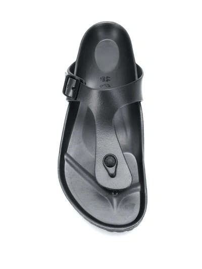 Shop Birkenstock Rubber Flip Flops In Grey