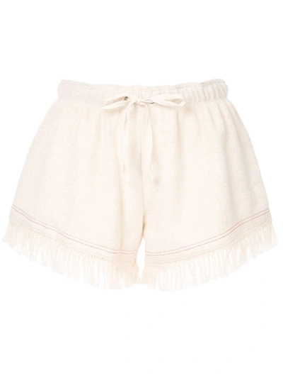 Shop Monse Towel Boxer Shorts In Neutrals