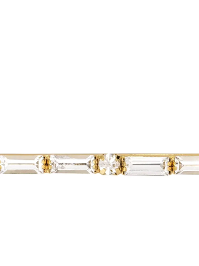 Shop Gucci Embellished Hair Clip In Gold