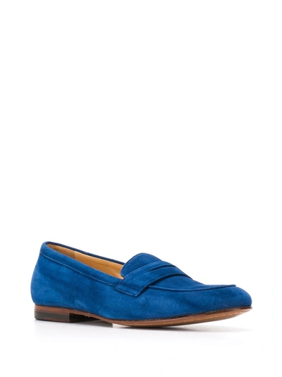 Shop Scarosso Valeria Slip-on Loafers In Blue