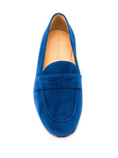 Shop Scarosso Valeria Slip-on Loafers In Blue