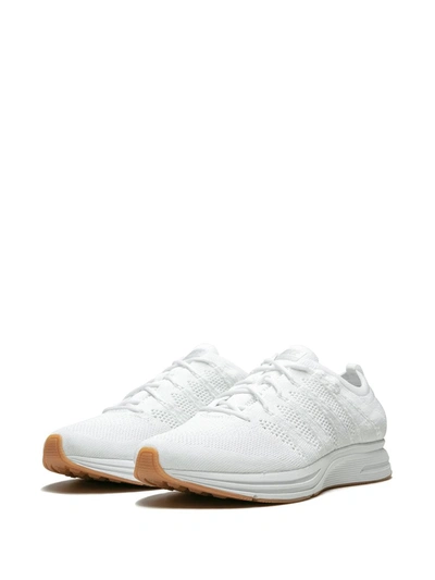 Nike Flyknit Trainer Sneakers In White/white-white