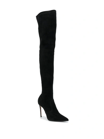 Le Silla Carry Over Thigh-high Boots In Black