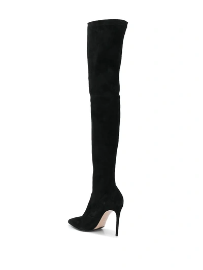 Shop Le Silla Carry Over Thigh-high Boots In Black
