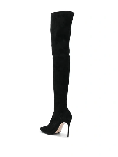 Le Silla Carry Over Thigh-high Boots In Black