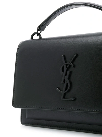 Shop Saint Laurent Small Sunset Bag In Black