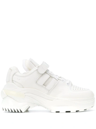 Shop Maison Margiela Chunky Sole Sneakers In White