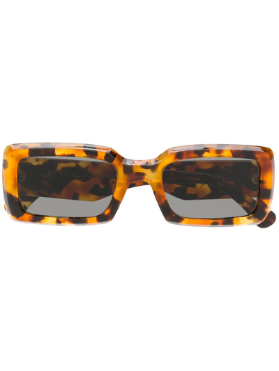 Shop Retrosuperfuture Sacro Sunglasses In Brown
