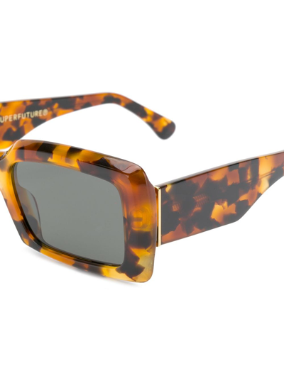Shop Retrosuperfuture Sacro Sunglasses In Brown