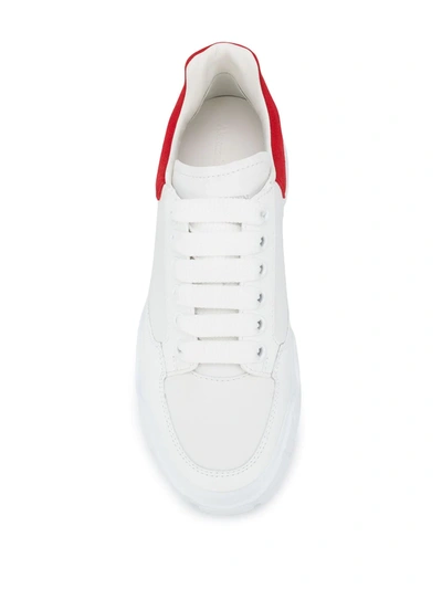 Shop Alexander Mcqueen Oversized Court Low-top Sneakers In White