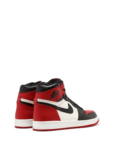 Shop Jordan 1 Retro High "bred Toe" Sneakers In Red