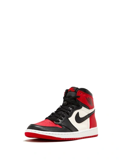 Shop Jordan 1 Retro High "bred Toe" Sneakers In Red