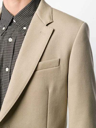 Shop Ami Alexandre Mattiussi Two Button Jacket In Neutrals