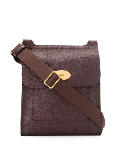 Mulberry Burgundy Leather Antony Messenger Bag Mulberry