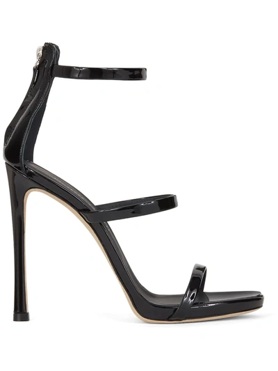 Shop Giuseppe Zanotti Harmony Open-toe Sandals In Black