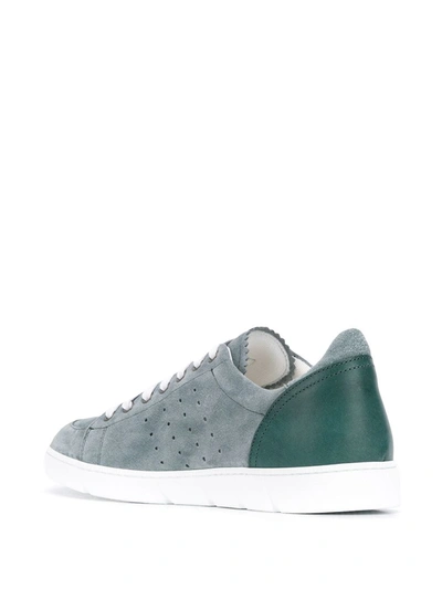 Shop Loewe Suede Low-top Sneakers In Blue