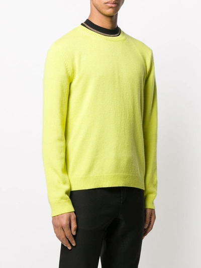 Shop Valentino Knit Cashmere Jumper In Yellow