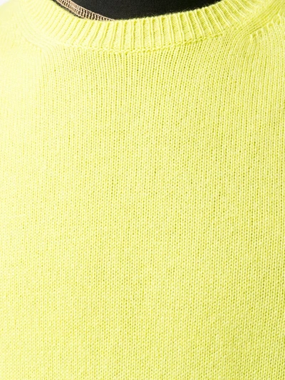 Shop Valentino Knit Cashmere Jumper In Yellow