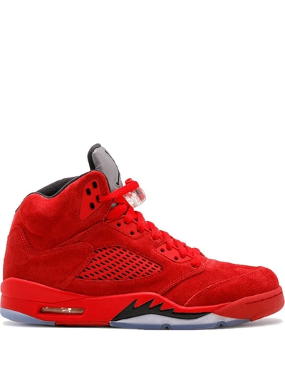 Jordan Air  5 Retro Red Suede In Red
