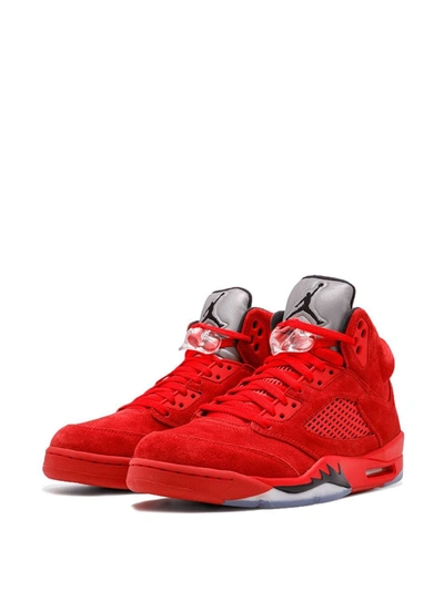 Jordan Air  5 Retro Red Suede In Red