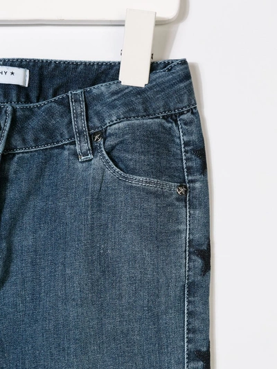 Givenchy Star Patch Skinny Jeans In Blue