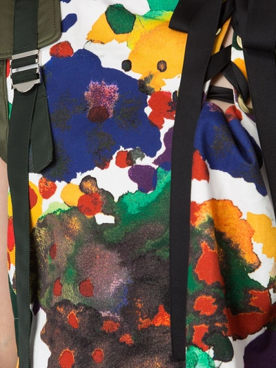 Shop Sacai Paint Splash Blouse In White