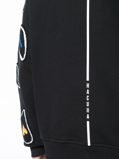 Shop Haculla Monster Paisley Patch Sweatshirt In Black