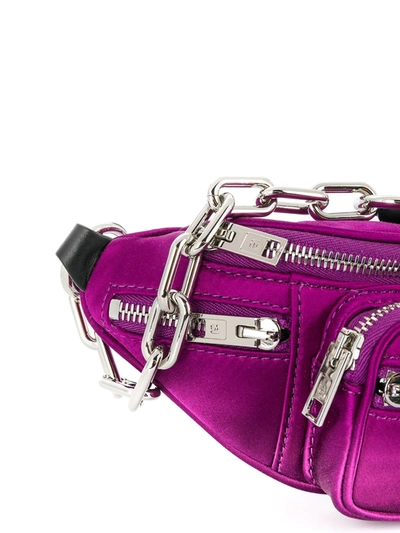 Shop Alexander Wang Mini Belt Bag In Purple