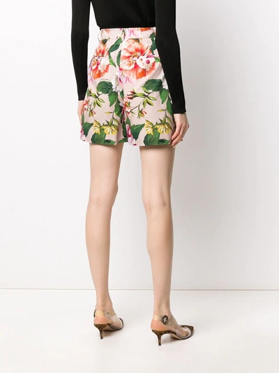 Shop Dolce & Gabbana Floral Print Shorts In Pink