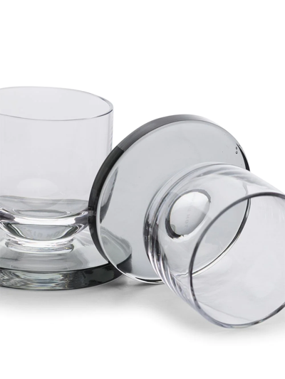 Tom Dixon Grey Puck Shot Glasses Set In Nude