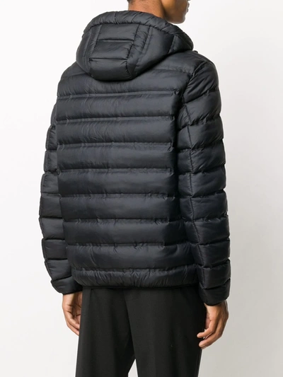 Shop Givenchy Tape Logo Padded Jacket In Black