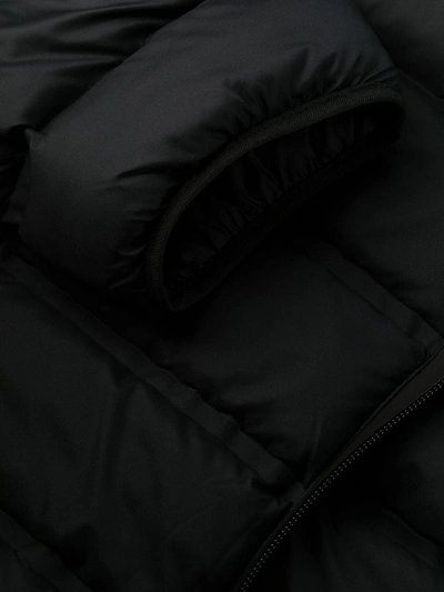 Shop Givenchy Tape Logo Padded Jacket In Black