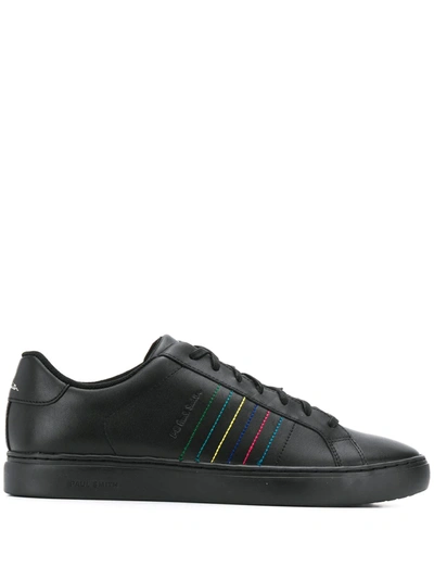 Shop Ps By Paul Smith Striped Sneakers In Black