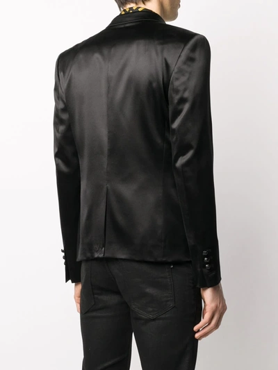 Balmain Double-breasted Blazer In Black