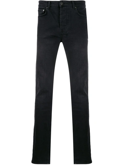 Shop Ksubi Chitch Mid-rise Slim Jeans In Black