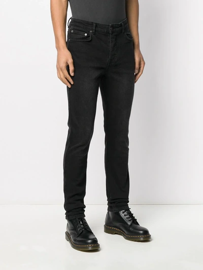 Shop Ksubi Chitch Mid-rise Slim Jeans In Black