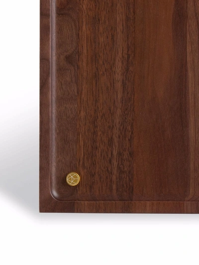 Aytm Sessio Square Wood Tray In Braun