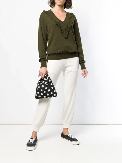 Barrie Oversized Pocket Trousers In White