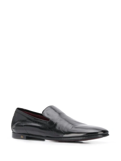 Shop Dolce & Gabbana Classic Loafers In Black