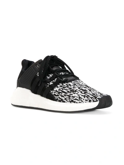 Shop Adidas Originals Eqt Support 93/17 Sneakers In Black