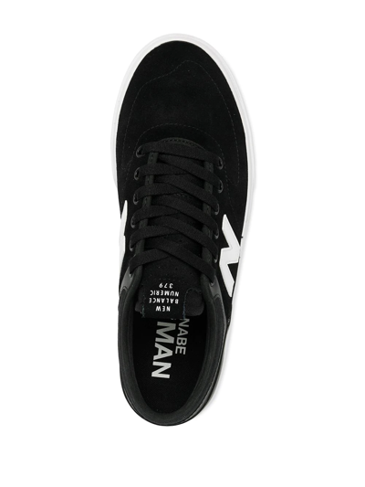 Shop Junya Watanabe Side Contrasting Logo Sneakers In Black