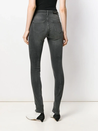 Shop Philipp Plein Skinny Fit Jeggings In Grey