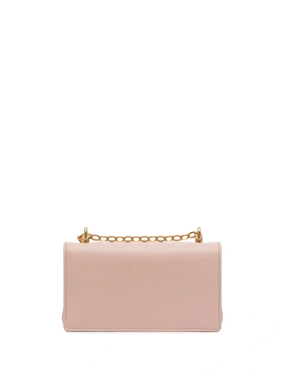 Dolce & Gabbana Pink Calfskin Phone Bag In Pink