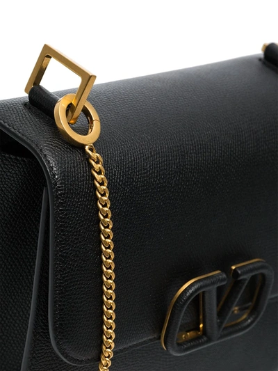 Shop Valentino Medium Vsling Shoulder Bag In Black