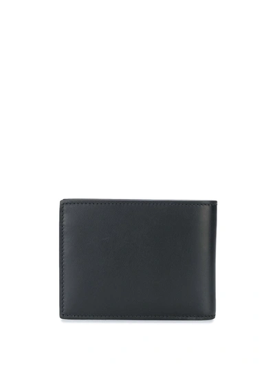 Shop Moschino Logo-print Folding Wallet In Black