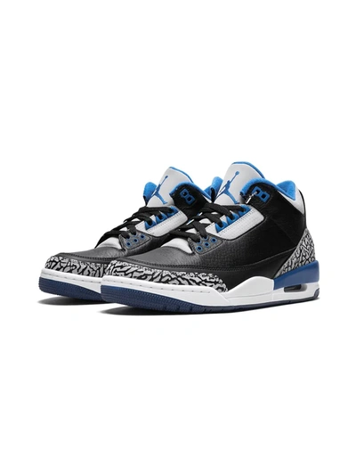 Jordan Air  3 Retro Sport Blue In Black