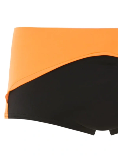 Shop Amir Slama Color Block Trunks In Black